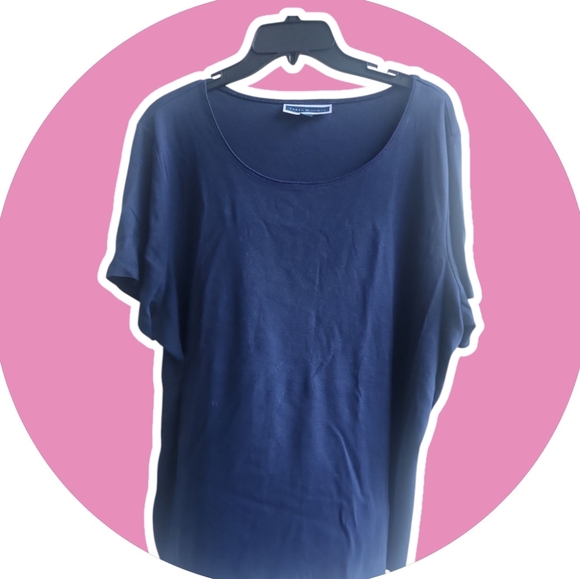 Karen Scott 100% cotton  short sleeves  top Size 3x - Picture 2 of 7